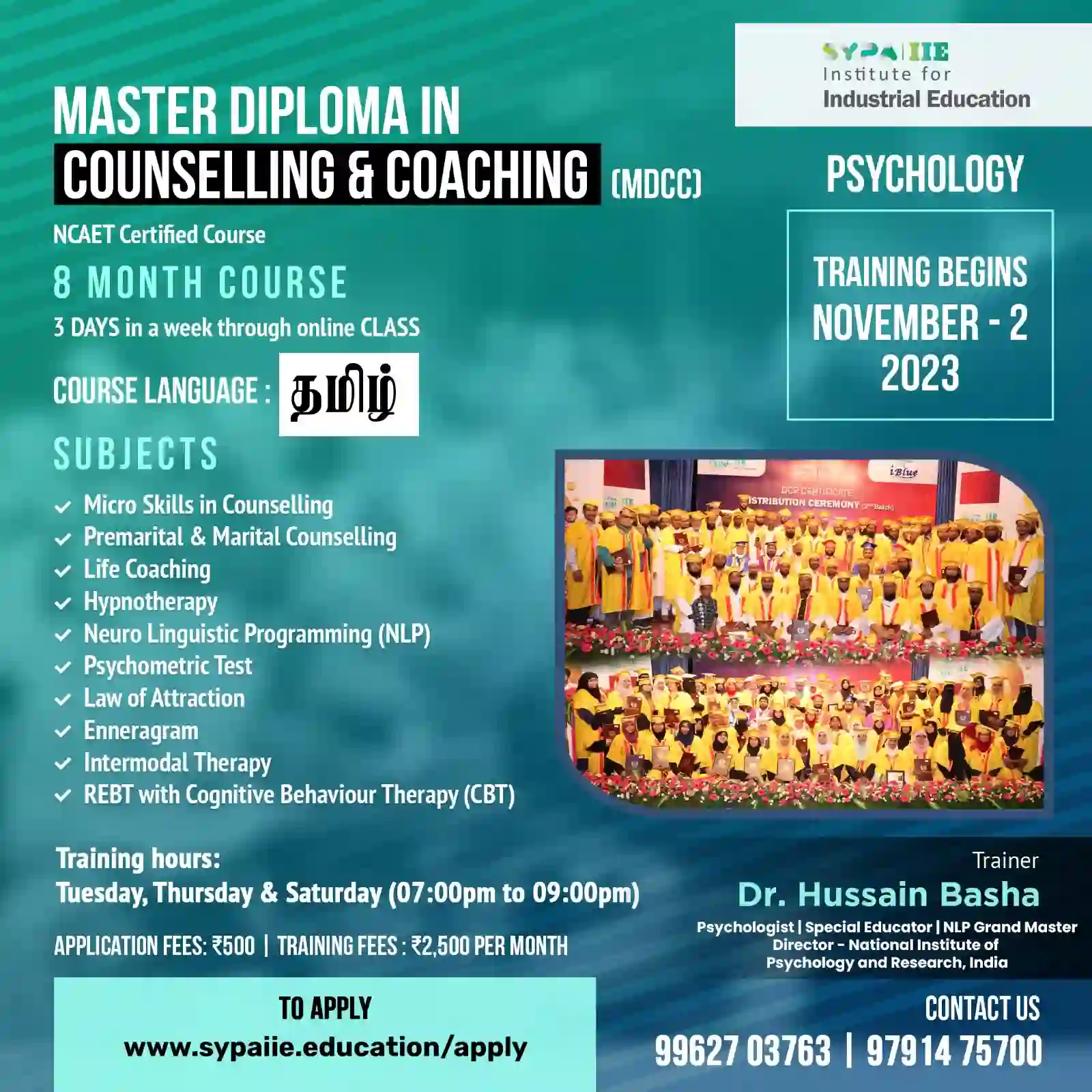 Master Diploma in counselling & Coaching(MDCC)